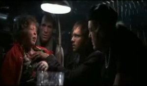 Goonies movie scene where Chunk is being interrogated by the Fratellis